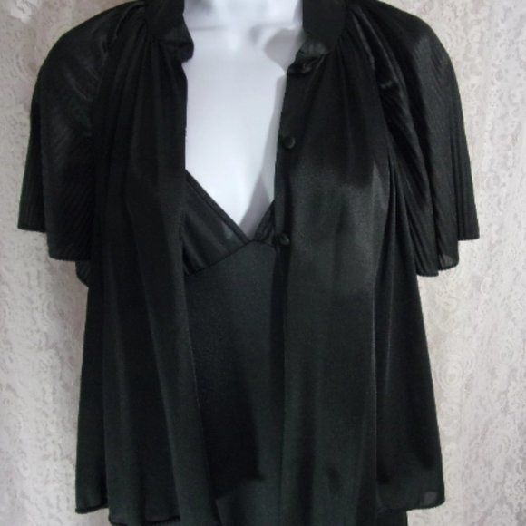 Frederick's of Hollywood Sexy Black Nightgown Set - Picture 1 of 4